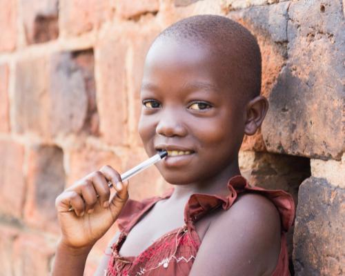 Ugandan girl smiling